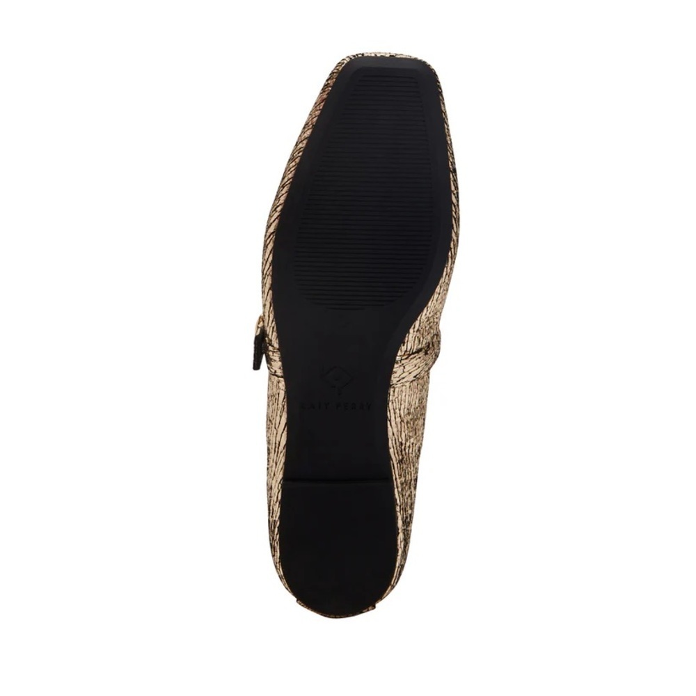 NEW Katy Perry Size 6.5 The Evie Mary Jane Shoe In Gold Metallic Glass Glamorous - Picture 4 of 8